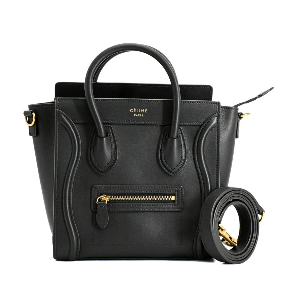 Celine Luggage Shopper Handbag Black